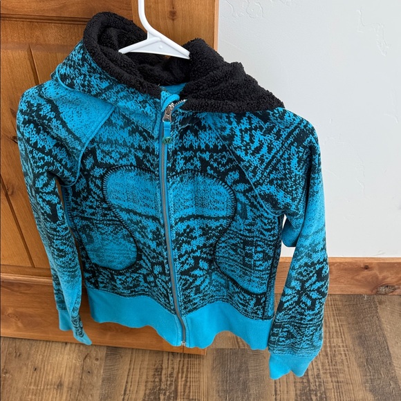 Blue Patterned Women's Jacket - Picture 8 of 10